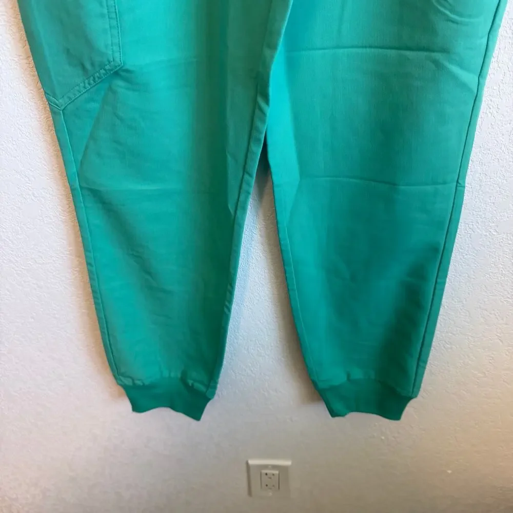 NEW NWT Figs High Waisted Zamora 6-Pocket Jogger Scrub Pants Surgical Green M - Picture 11 of 16